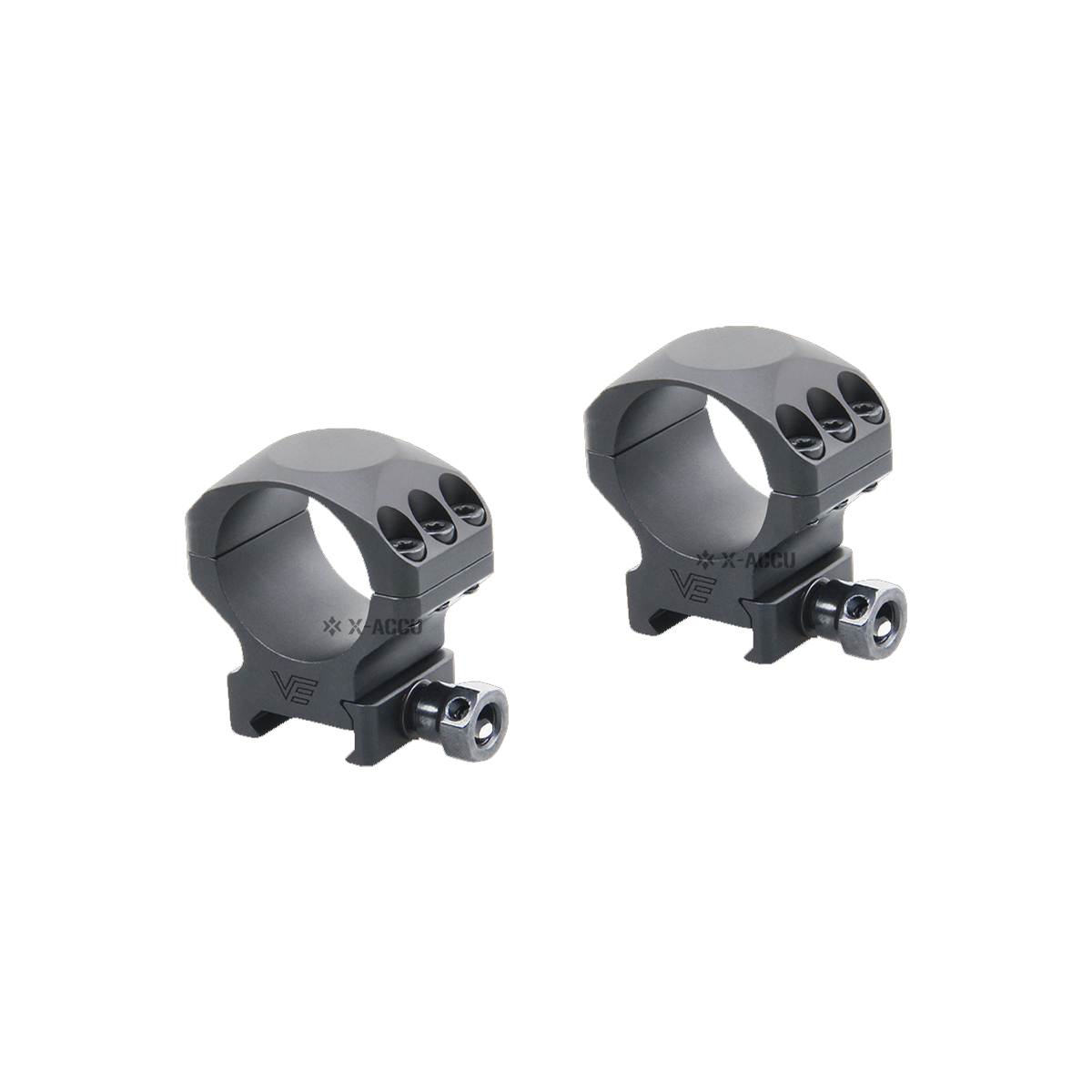 Anillos de Montura Picatinny de Bajo Perfil X-Accu de 30mm 1"