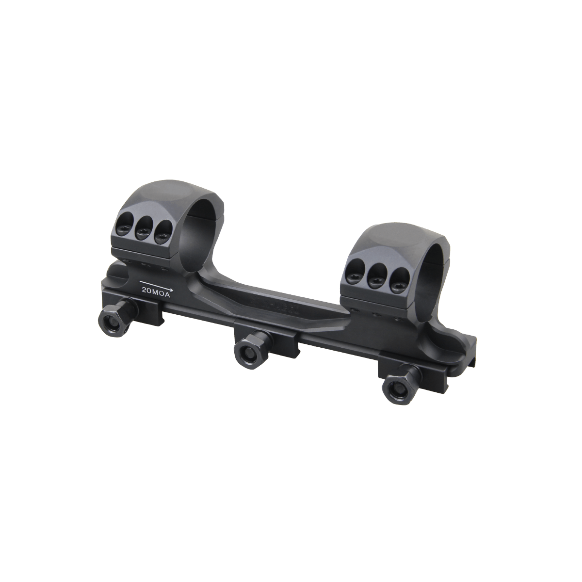 Montura Picatinny de Una Pieza X-ACCU de 30mm 1.2" Perfil Medio 20MOA