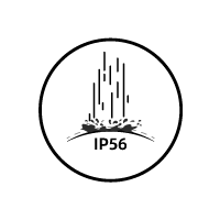 Resistente al agua IP56
