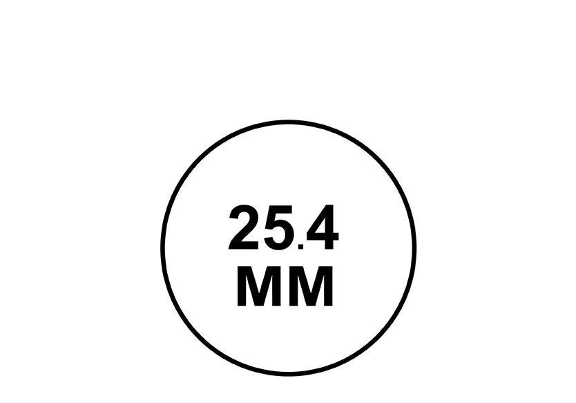Tamaño de Tubo de 25.4mm