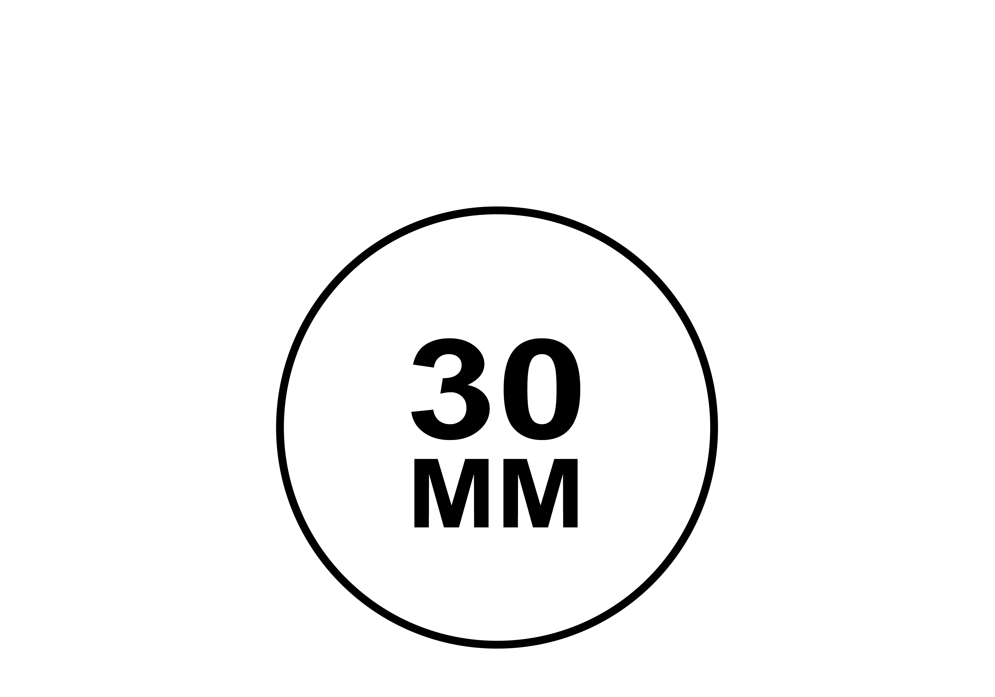 Tamaño de Tubo de 30mm