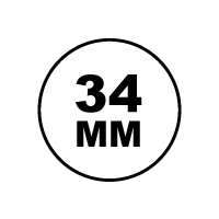 Tamaño de Tubo de 34mm