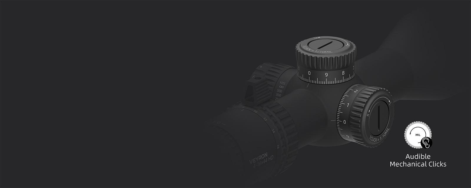 Ajuste preciso y clics audibles