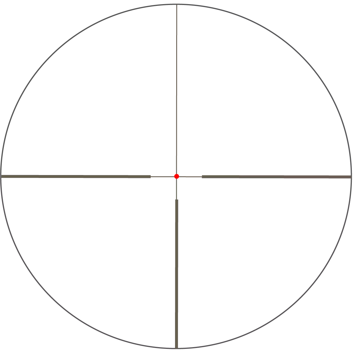 Punto central de fibra óptica con retícula G4